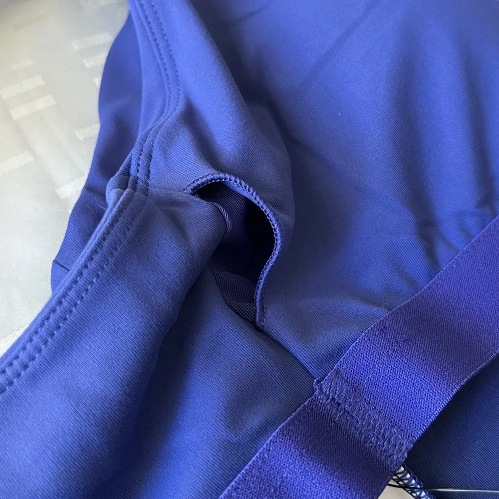 NEW - Fabletics Anywhere Built-In-Bra Tank in Nightfall Blue - Picture 8 of 13